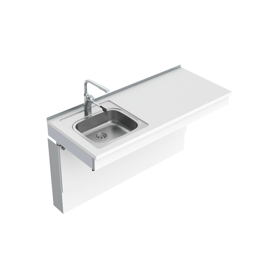 Wall Mounted Manual Height Adjustable Sink Module 6380-ES11