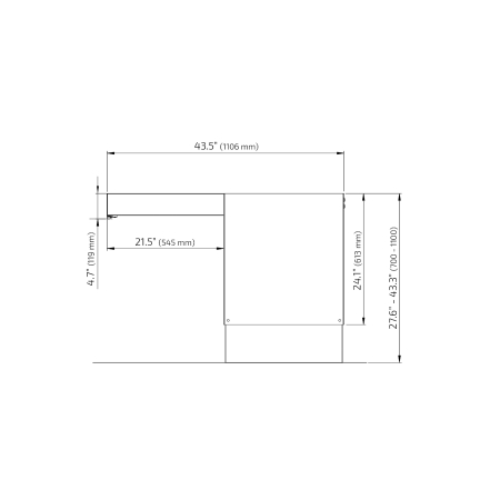 Dimensions - Height Adjustable Kitchen Island Centerlift 6490